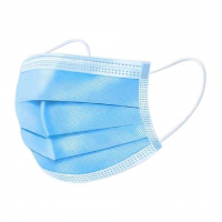 CUBRE BOCAS AZUL PLISADO